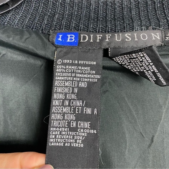 I.B. Diffusion floral symphony cardigan sweater circa 1990s - Picture 10 of 11